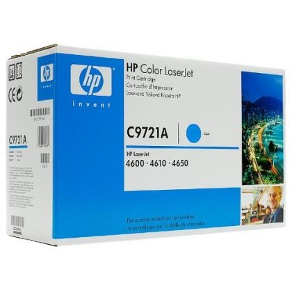 HP Toner cartridge original C9721A  Color LaserJet 4600 cyan C9721A  Color LaserJet 4600 cyan