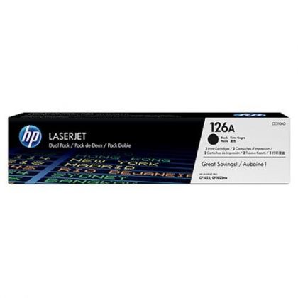 HP Toner cartridge original CE310AD (126A)  LJ CP1025/CP1025NW black twinpack CE310AD (126A)  LJ CP1025/CP1025NW black twinpack