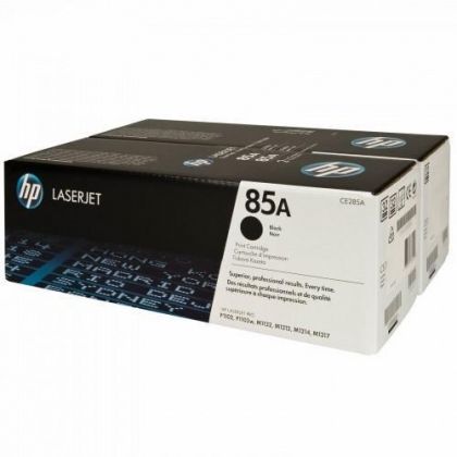 HP Toner cartridge original CE285AD (85A) black  LJPro M1130/1132/1210/P1100/1102 Twinpack CE285AD (85A) black  LJPro M1130/1132/1210/P1100/1102 Twinpack