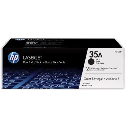 HP Toner cartridge original CB435AD (35A) Twin Pack  LJ P1005/P1006 black CB435AD (35A) Twin Pack  LJ P1005/P1006 black