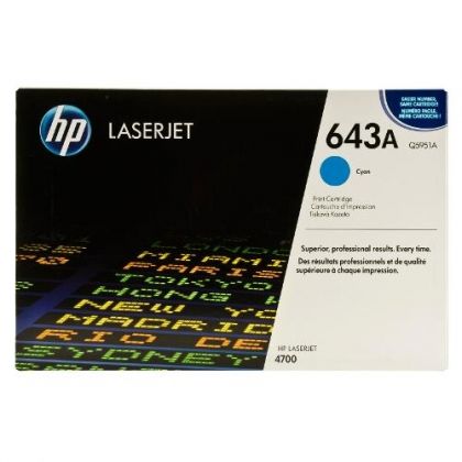 HP Toner cartridge original Q5951A  Color LaserJet 4700 cyan Q5951A  Color LaserJet 4700 cyan