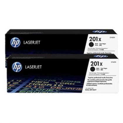 HP Toner cartridge original CF400XD (201XD)  LJ Pro M252n/M252dw/ M277n/M277dw black high capacity twinpack CF400XD (201XD)  LJ Pro M252n/M252dw/ M277n/M277dw black high capacity twinpack