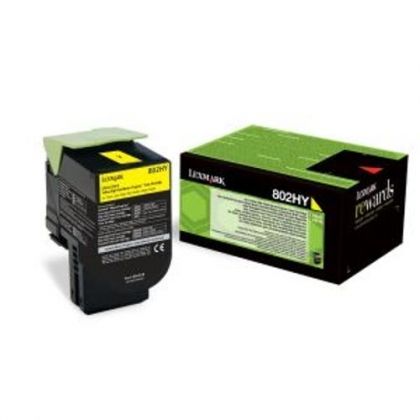 LEXMARK Toner cartridge original 80C2HY0  CX410e/de/dte/ CX510de/dhe/dthe yellow high capacity 80C2HY0  CX410e/de/dte/ CX510de/dhe/dthe yellow high capacity