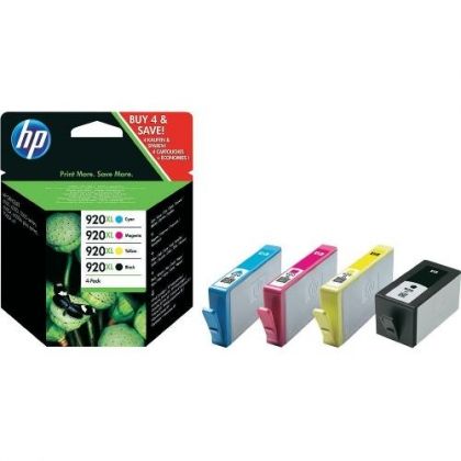 HP Ink original Ink Cart. C2N92AE No.920XL  Officejet 6000/6500/7000/ 7500 Multipack (bk/c/m/y) (CD972/CD973/CD974/CD975) Ink Cart. C2N92AE No.920XL  Officejet 6000/6500/7000/ 7500 Multipack (bk/c/m/y) (CD972/CD973/CD974/CD975)