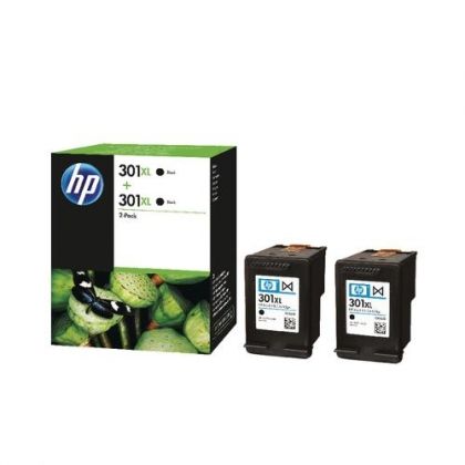 HP Ink original Ink Cart. D8J45AE No.301XL  Deskjet 1000/1010/1050/ 1510/1512/1513/2050/2050/2054/ 2510/2514/2540/2542/2620/3000/ 3050/3052/3054/3055/3057/3059/ 4500/5530 twinpack (2xblack) Ink Cart. D8J45AE No.301XL  Deskjet 1000/1010/1050/ 1510/1512/151