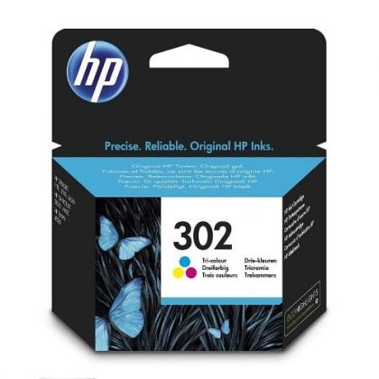 HP Ink original Ink Cart. F6U65AE No. 302  OfficeJet 3830/3832 (c/m/y) Ink Cart. F6U65AE No. 302  OfficeJet 3830/3832 (c/m/y)