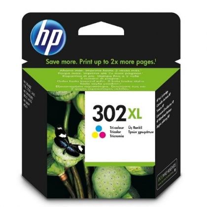 HP Ink original Ink Cart. F6U67AE No.302XL  OfficeJet 3830/3832 (c/m/y) Ink Cart. F6U67AE No.302XL  OfficeJet 3830/3832 (c/m/y)