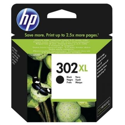 HP Ink original Ink Cart. F6U68AE No.302XL  OfficeJet 3830/3832 black Ink Cart. F6U68AE No.302XL  OfficeJet 3830/3832 black