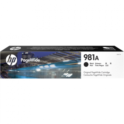 HP Ink original Ink Cart. J3M71A No.981A  Pagewide Enterprise Color 556dn/556xh black standard capacity Ink Cart. J3M71A No.981A  Pagewide Enterprise Color 556dn/556xh black standard capacity