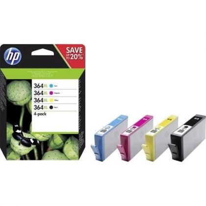 HP Ink original Ink Cart. N9J74AE No.364XL  Photosmart C5380/6380/ D5460/B8550 (bk/c/m/y) Multipack Ink Cart. N9J74AE No.364XL  Photosmart C5380/6380/ D5460/B8550 (bk/c/m/y) Multipack