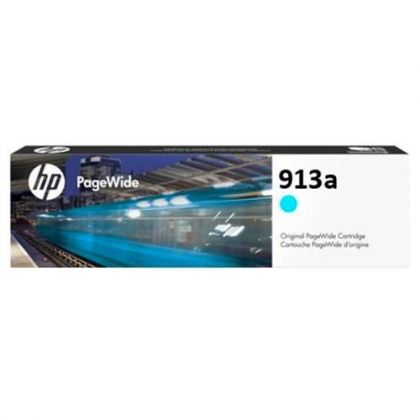 HP Ink original Ink Cart. Pagewide F6T77AE No. 913A  Pagewide Pro 352/452 cyan Ink Cart. Pagewide F6T77AE No. 913A  Pagewide Pro 352/452 cyan