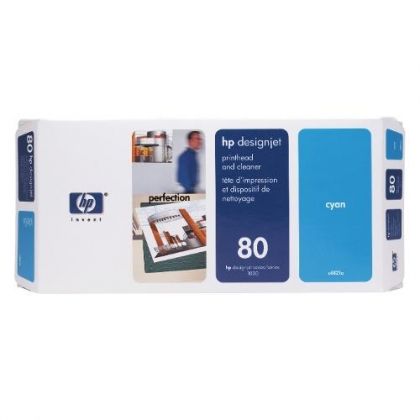 HP Ink original Printhead C4821A No.80  DJ1050C/1055CM cyan Printhead C4821A No.80  DJ1050C/1055CM cyan