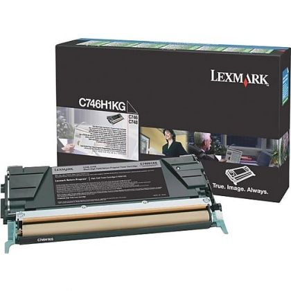 LEXMARK Toner cartridge original C746H1KG  C746/48 black high capacity C746H1KG  C746/48 black high capacity