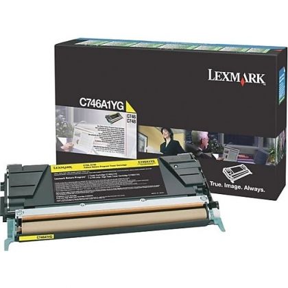 LEXMARK Toner cartridge original C746A1YG  C746/48 yellow C746A1YG  C746/48 yellow