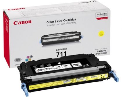 CANON Toner cartridge original Cart. 711  i-SENSYS LBP5300/LBP5360// MF8450/MF9130/MF9170 yellow (1657B002) Cart. 711  i-SENSYS LBP5300/LBP5360// MF8450/MF9130/MF9170 yellow (1657B002)