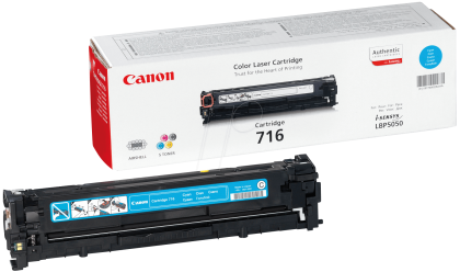 CANON Toner cartridge original Cart. 716  LBP5050/LBP5050n//MF80xxCn cyan (1979B002) Cart. 716  LBP5050/LBP5050n//MF80xxCn cyan (1979B002)