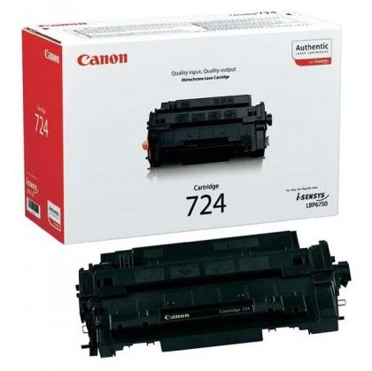 CANON Toner cartridge original Cart. CRG 724  i-SENSYS LBP6750/6750dn black (3481B002) Cart. CRG 724  i-SENSYS LBP6750/6750dn black (3481B002)