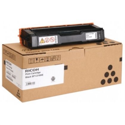 RICOH Toner cartridge original Toner Cart. Type SPC310  SP C231/C232/C310/C311/ C312/C3200DN/342DN black (406348) (407638) Toner Cart. Type SPC310  SP C231/C232/C310/C311/ C312/C3200DN/342DN black (406348) (407638)