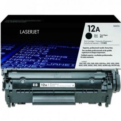 HP Toner cartridge original Q2612A (12A)  LaserJet 1010/1012/ 1015/1018/1020/1022/3015/ 3020/3030/M1005mfp Q2612A (12A)  LaserJet 1010/1012/ 1015/1018/1020/1022/3015/ 3020/3030/M1005mfp