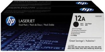 HP Toner cartridge original Q2612AD (12AD)  LaserJet 1010/1012/1015/ 1018/1020/1022/3015/3020/ 3030/M1005mfp Q2612AD (12AD)  LaserJet 1010/1012/1015/ 1018/1020/1022/3015/3020/ 3030/M1005mfp