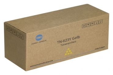 KONICA MINOLTA Toner cartridge original Toner TN-623Y  bizhub Press C71/ Bizhub Pro C71 yellow (A8J3250) Toner TN-623Y  bizhub Press C71/ Bizhub Pro C71 yellow (A8J3250)