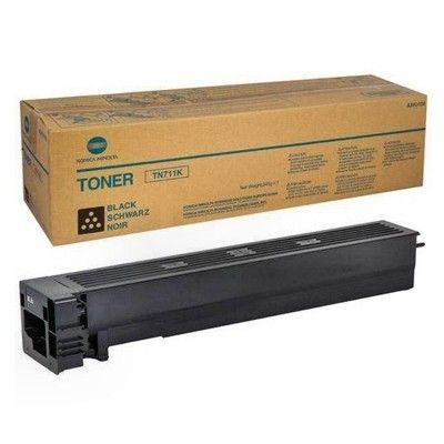 KONICA MINOLTA Toner cartridge original Toner TN-711K  C654/PRO C654/ PRO C754 black (A3VU150) Toner TN-711K  C654/PRO C654/ PRO C754 black (A3VU150)