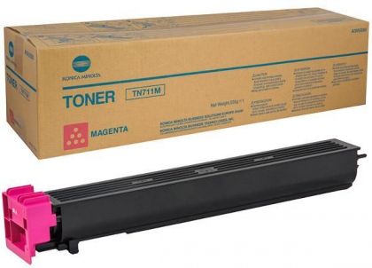 KONICA MINOLTA Toner cartridge original Toner TN-711M  C654/C750/ C754/C754e/ PRo C654/ C645e/C750/C754/C754e magenta (A3VU350) Toner TN-711M  C654/C750/ C754/C754e/ PRo C654/ C645e/C750/C754/C754e magenta (A3VU350)