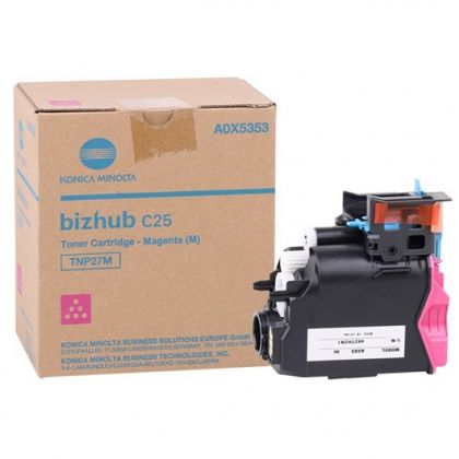 KONICA MINOLTA Toner cartridge original Toner TNP-27M  bizhub C25 magenta (A0X5353) Toner TNP-27M  bizhub C25 magenta (A0X5353)