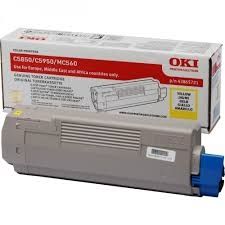 OKI Toner cartridge original Toner C5850/5950//MC560N/ 560Dn yellow (43865721) Toner C5850/5950//MC560N/ 560Dn yellow (43865721)