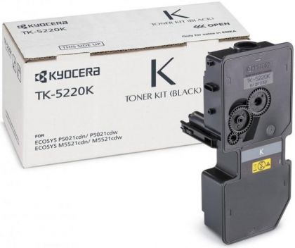 KYOCERA Toner cartridge original Toner TK-5220K black  ECOSYS M5521cdn/ M5521cdw/P5021cdn/P5021cdw (1T02R90NL1) Toner TK-5220K black  ECOSYS M5521cdn/ M5521cdw/P5021cdn/P5021cdw (1T02R90NL1)