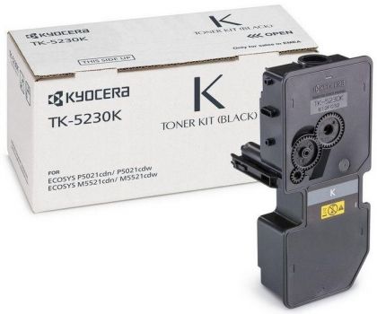 KYOCERA Toner cartridge original Toner TK-5230K black  ECOSYS M5521cdn/ M5521cdw/P5021cdn/P5021cdw (1T02R90NL0) Toner TK-5230K black  ECOSYS M5521cdn/ M5521cdw/P5021cdn/P5021cdw (1T02R90NL0)