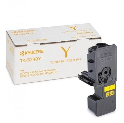 KYOCERA Toner cartridge original Toner TK-5240Y yellow  ECOSYS M5526cdn/ M5526cdw/P5026cdn/P5026cdw (1T02R7ANL0) Toner TK-5240Y yellow  ECOSYS M5526cdn/ M5526cdw/P5026cdn/P5026cdw (1T02R7ANL0)