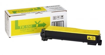 KYOCERA Toner cartridge original Toner TK-550-Y  FS-C5200DN yellow (1T02HMAEU0) Toner TK-550-Y  FS-C5200DN yellow (1T02HMAEU0)