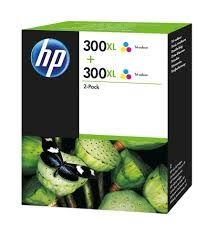 HP Ink original Ink Cart. D8J44AE No.300XL  DJ D1600/1660/2500/2545/ 2560/D2600/2660/2680/5550/ 5560/F2400/2420/2480/2492/ 4200/4210/4220/4224/4272/4280/ 4283/4480/4500/4580 Twinpack (2xcolor) Ink Cart. D8J44AE No.300XL  DJ D1600/1660/2500/2545/ 2560/D260