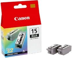 CANON Ink original Ink Cart. BCI-15BK  I70/80/IP90 (2 x Ink) black (8190A002) Ink Cart. BCI-15BK  I70/80/IP90 (2 x Ink) black (8190A002)