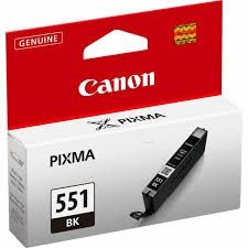 CANON Ink original Ink Cart. CLI-551BK  MG6350/MG5450/IP7250/MX925 black (6508B001) Ink Cart. CLI-551BK  MG6350/MG5450/IP7250/MX925 black (6508B001)
