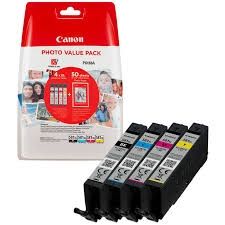 CANON Ink original Ink Cart. CLI-581 C/M/Y/BK XL Valuepack blistered high capacity + 4x6 Photo Paper (50 sheets)  PIXMA TR7550/8550/TS6150/ 8150/9150 (2052C004) Ink Cart. CLI-581 C/M/Y/BK XL Valuepack blistered high capacity + 4x6 Photo Paper (50 sheets) 