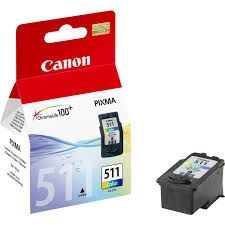 CANON Ink original Ink Cart. CL-511  MP240/MP250/MP260/MP270/MP280/ MP490/MP495/iP2700/MX320/MX330 MX340/MX350/MP230 colour (c/m/y) (2972B001) Ink Cart. CL-511  MP240/MP250/MP260/MP270/MP280/ MP490/MP495/iP2700/MX320/MX330 MX340/MX350/MP230 colour (c/m/y)