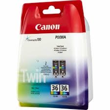CANON Ink original Ink Cart. CLI-36 Blister Twin Pack Farbe(C/M/Y)  PIXMA iP100/iP100 Bundle/ iP100 w battery/ iP110/ mini260/mini320 (1511B018) Ink Cart. CLI-36 Blister Twin Pack Farbe(C/M/Y)  PIXMA iP100/iP100 Bundle/ iP100 w battery/ iP110/ mini260/min