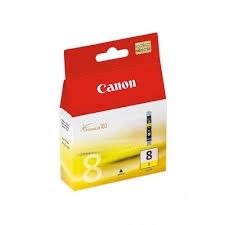 CANON Ink original Ink Cart. CLI-8Y  iP3300/iP4200/iP4300/iP4500/ iP5200/iP5300/iP6600D/iP6700D/ iX4000/iX5000/MP500/MP510/ MP530/MP600/MP610/MP800/MP810/ MP830/MP970/MX700/MX850/ Pro9000 yellow (0623B001) Ink Cart. CLI-8Y  iP3300/iP4200/iP4300/iP4500/ iP