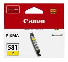 CANON Ink original Ink Cart. CLI-581Y  PIXMA TR7550/8550/TS6150/6151/ 8150/8151/8152/9150/9155 yellow (2105C001) Ink Cart. CLI-581Y  PIXMA TR7550/8550/TS6150/6151/ 8150/8151/8152/9150/9155 yellow (2105C001)