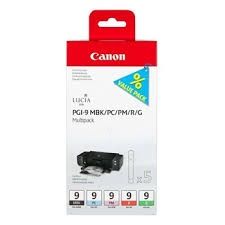 CANON Ink original Ink Cart. PGI-9 Multi Pack Photo (1033B013) (mbk/pc/pm/r/g)  Pixma MX7600/Pro 9500 Ink Cart. PGI-9 Multi Pack Photo (1033B013) (mbk/pc/pm/r/g)  Pixma MX7600/Pro 9500