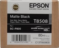 EPSON Ink original Ink Cart. C13T850800  P800 Matte Black Ink Cart. C13T850800  P800 Matte Black