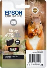 EPSON Ink original Ink Cart. Singlepack 478XL Claria Photo HD Ink C13T04F64010  Expression HomeXP-15000/ Expression Photo XP-8500 Small-in-One (grey) Ink Cart. Singlepack 478XL Claria Photo HD Ink C13T04F64010  Expression HomeXP-15000/ Expression Photo XP