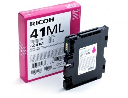 RICOH Gel ink original Gel Cart. GC-41  SG2100N/3100SNw/3110DN/DNW/ SFNw/7100DN magenta LC (405767) Gel Cart. GC-41  SG2100N/3100SNw/3110DN/DNW/ SFNw/7100DN magenta LC (405767)