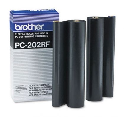 BROTHER  Refill Rolls PC-202RF  Fax 1010/1010e/1010plus/ 1020/1030/1030e/1030plus/ MFC-1025 (2 Rolls) Refill Rolls PC-202RF  Fax 1010/1010e/1010plus/ 1020/1030/1030e/1030plus/ MFC-1025 (2 Rolls)
