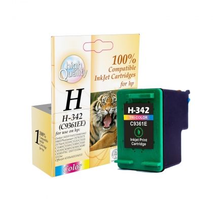 C9361EE, HP Inkjet cartridge compatible C9361EE 342/ C9361E Black 17ml Black 17ml:Psc 1510/Photosmart 7830 ,Page yield 17ml/900  Pages Black new