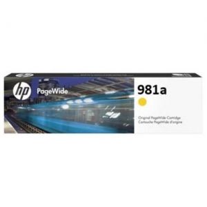 HP Ink original Ink Cart. J3M70A No.981A  Pagewide Enterprise Color 556dn/556xh yellow standard capacity Ink Cart. J3M70A No.981A  Pagewide Enterprise Color 556dn/556xh yellow standard capacity
