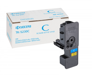 KYOCERA Toner cartridge original Toner TK-5230C cyan  ECOSYS M5521cdn/ M5521cdw/P5021cdn/P5021cdw (1T02R9CNL0) Toner TK-5230C cyan  ECOSYS M5521cdn/ M5521cdw/P5021cdn/P5021cdw (1T02R9CNL0)