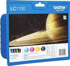 BROTHER Ink original Value Pack (bk/c/m/y) LC-1100VALBPDR  MFC-6490CW/790CW/DCP-385C Value Pack (bk/c/m/y) LC-1100VALBPDR  MFC-6490CW/790CW/DCP-385C